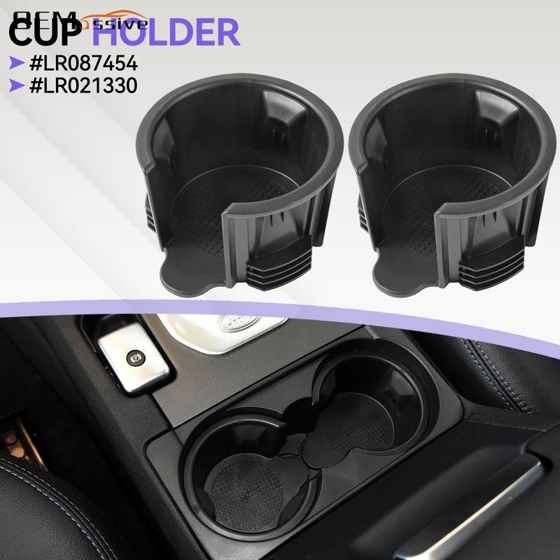 2PCS Center Console Drink Cup Holder ert LR087454 LR021330 For Land Rover L322 L405 LR3 LR4 Range Rover Sport Discovery
