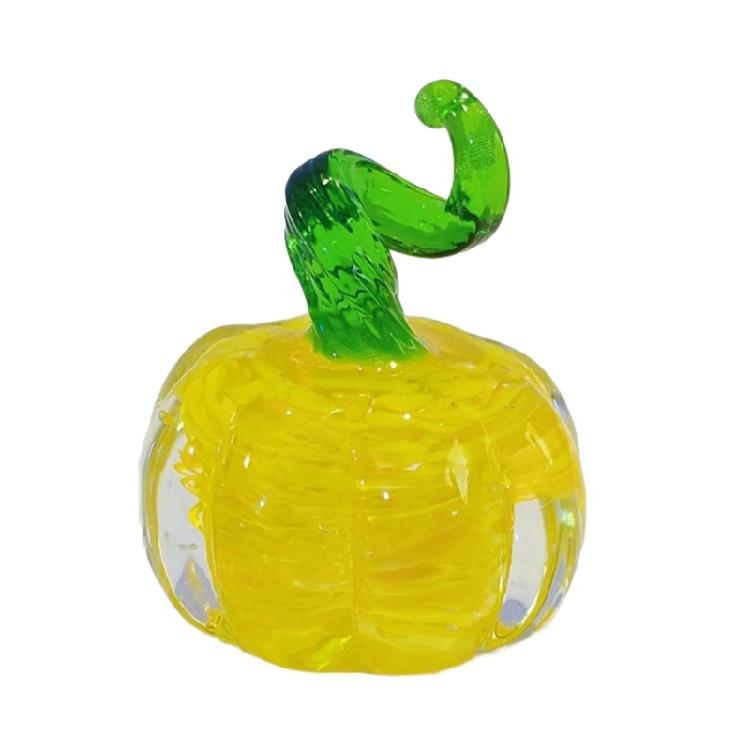

Skilled Craftsmanship Glass Pumpkin Figurine Decoration Stylish Display Item For Seasonal Celebration Gifting