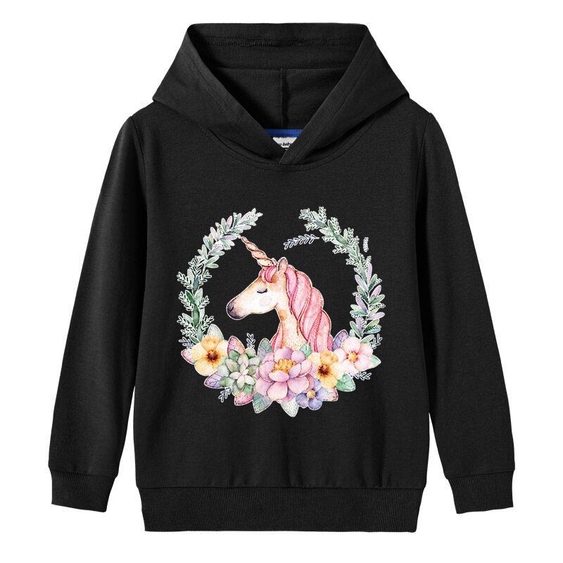 Unicorn Hoodie Sweater with Pocket for Kids Boys Girls Children's Clothing Sweatshirt