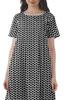 Moomaya Printed Sun Dresses Women Short Sleeve Cotton Flex Party Dress