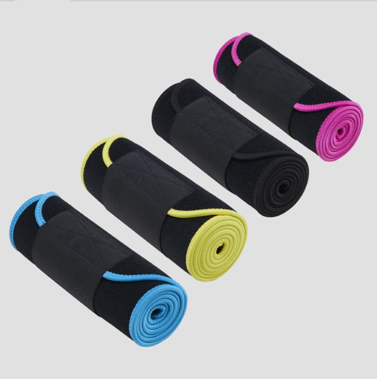 Rubber Sweat Belt for Men Women Fitness Running Sweat-Inducing Waist Belt Tummy Control Fat Burning Adjustable Lazy Exercise S