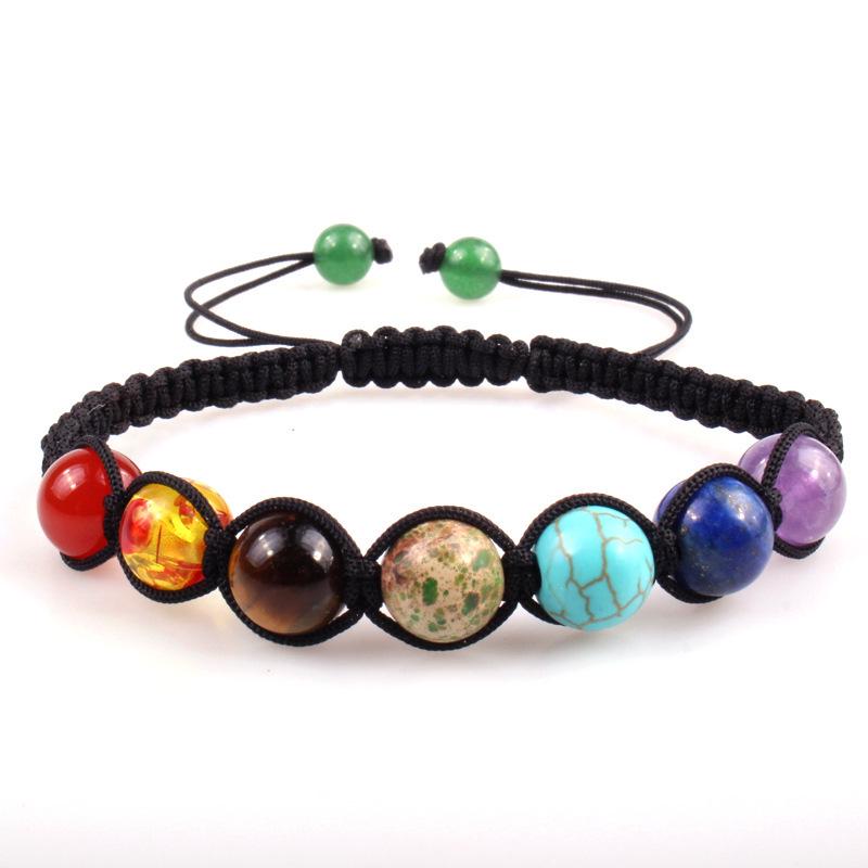 8mm Colorful Woven Yoga Energy Beaded Bracelet