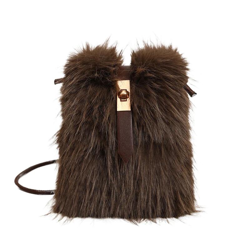 

Супер крутые сумки через плечо в тон, компактные, квадратные, плюшевые, ощущение роскоши, новые зимние сумки через плечо