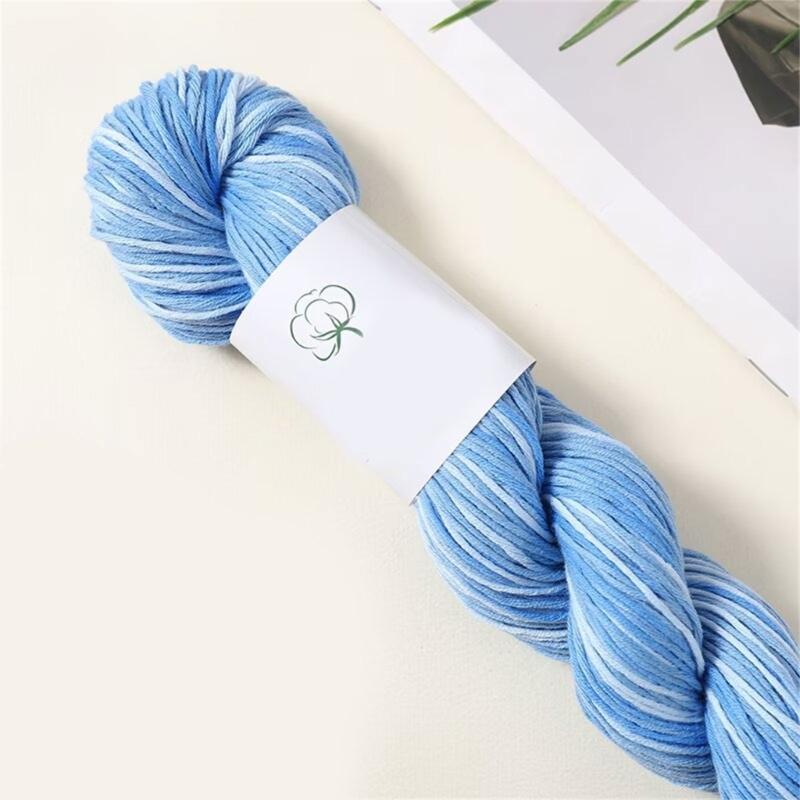Multipurpose Cotton Knitting Yarn Hand Dyed Soft Natural Dyes for Scarves Hat Decoration Projects Easy to Handle