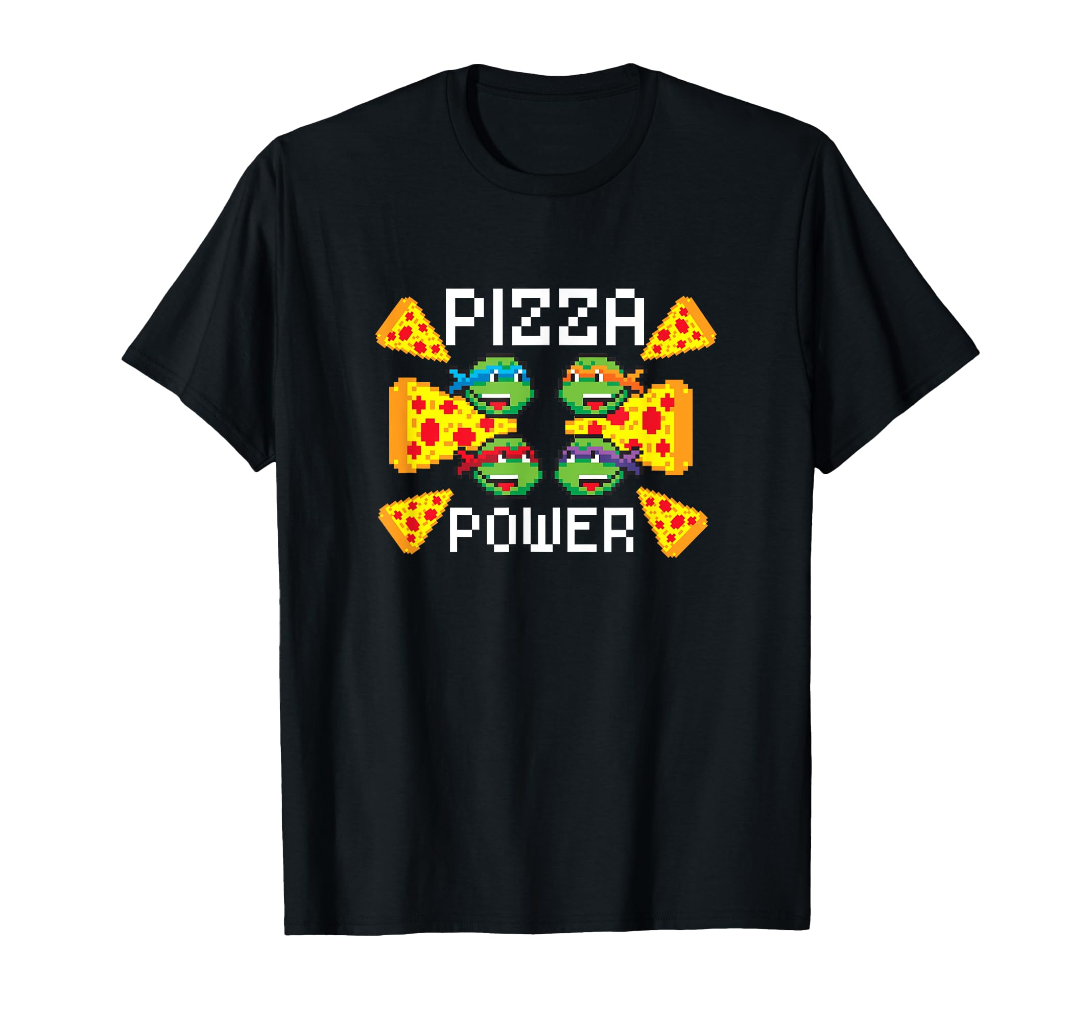 

Teenage Mutant Ninja Turtles Retro Pixel 8-Bit Pizza Party T-Shirt