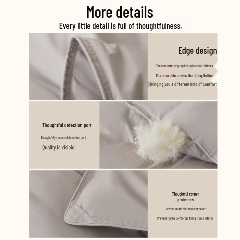 Hengyuanxiang 100% Cotton White Duck Down Comforter