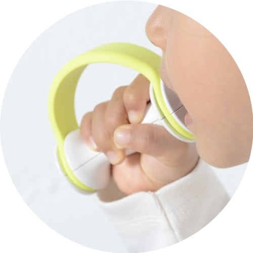 [Made in Japan] Combi Teteo Baby toothbrush STEP 2 set (approximately 10 months to 36 months) Safe design that prevents it from getting stuck in the t