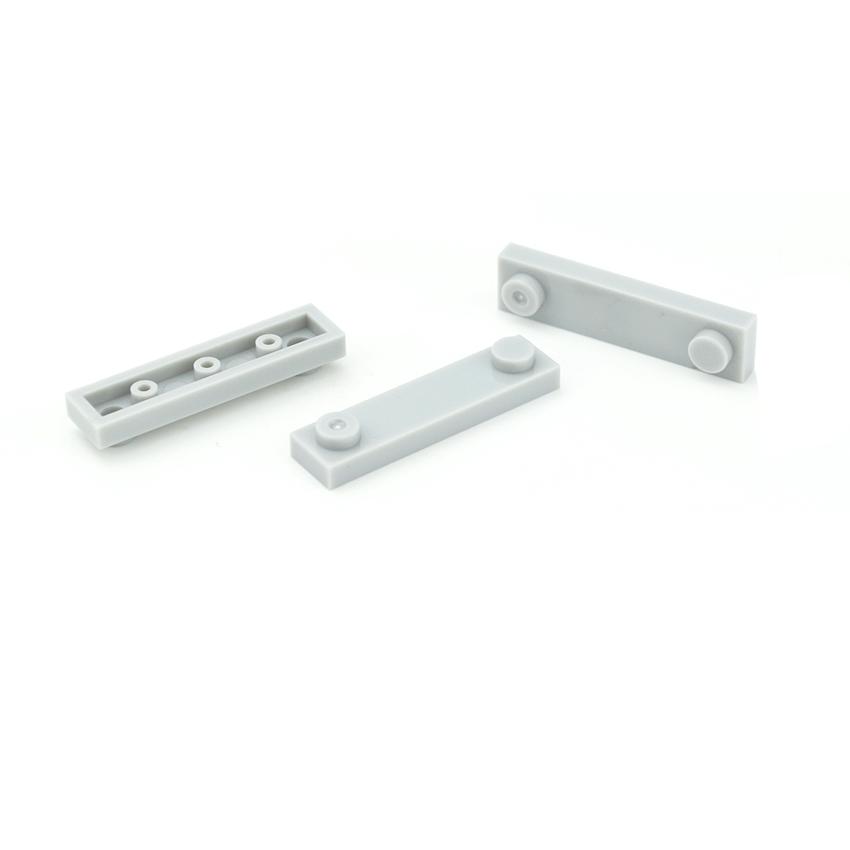 50Pcs High-Tech MOC Parts Building Blocks Plate 92593 Modified 1x4 with 2 Studs without Groove DIY Bricks Compatible with Toys