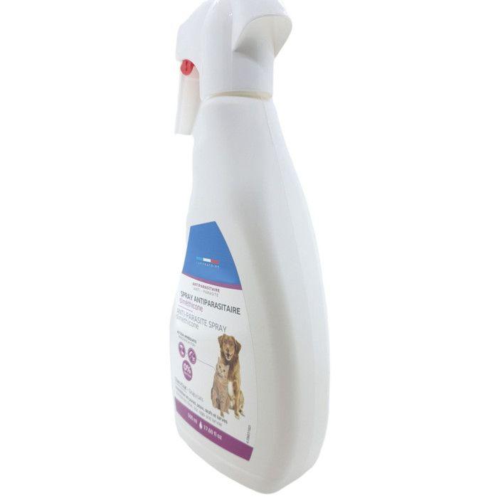 Spray antiparasitaire diméthicone 500 ml, pour chats et chiens - francodex
