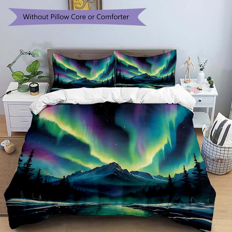 3pcs Aurora Quilt Cover Set, Soft and Cozy Bedroom 135x200cm