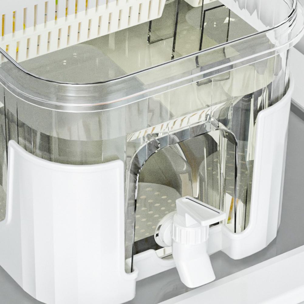 5L Refrigerator Juice Pitcher with Faucet & Bracket Home Plastic Beverage Dispenser Filter Drink Container for Home Kitchen