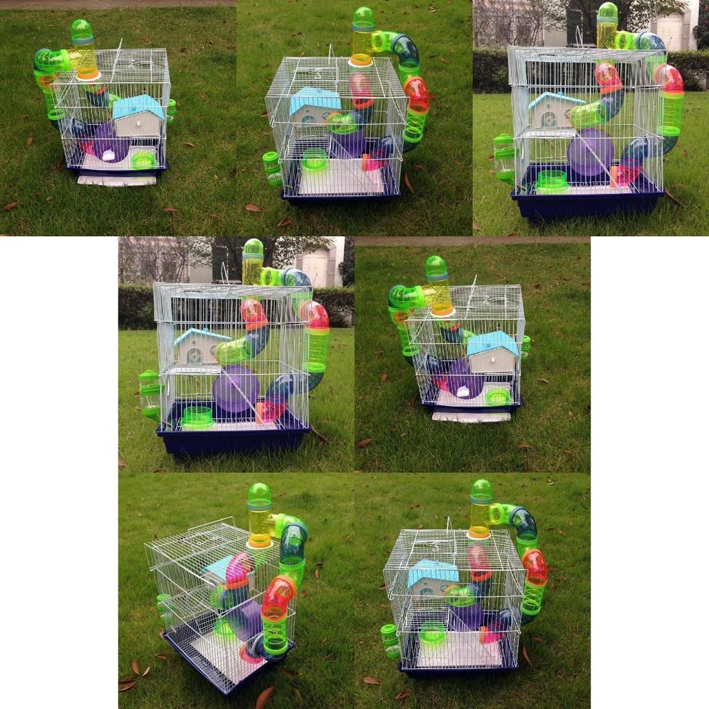 Bird Cage For Small Birds With Metal Construction And Luxurious Villa Design For Home Use