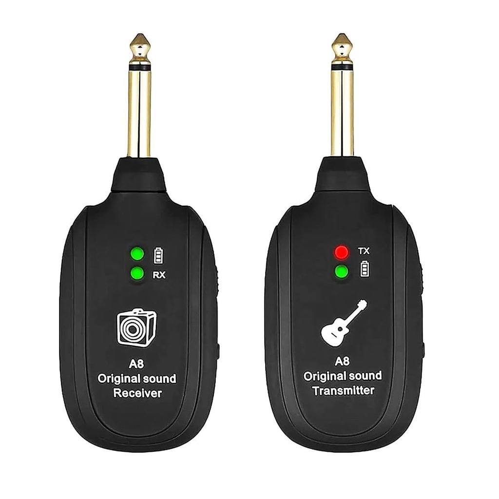 A8 UHF Wireless Guitar Transmitter Set 730MHz 50M For Electric Guitars Bass Violin