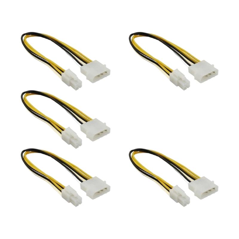 4Pin Connector 4Pin to Mini 4Pin Connector Auxiliary Power Adapter Cable Replacement for Motherboard Power