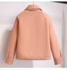 Giacca Corta in Lana Coreana da Donna - Primavera/Autunno Vestibilità Larga con Paraorecchie