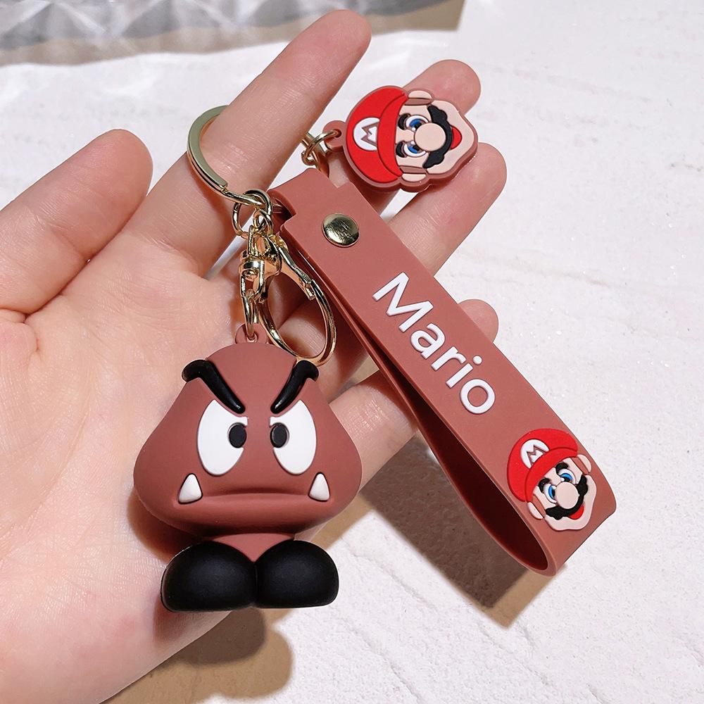27 Stile Super Mario Bros Schlüsselanhänger Actionfigur Niedlicher Cartoon-Charakter Spielzeugpuppe Modell Dekoration Kindergeburtstagsgeschenk