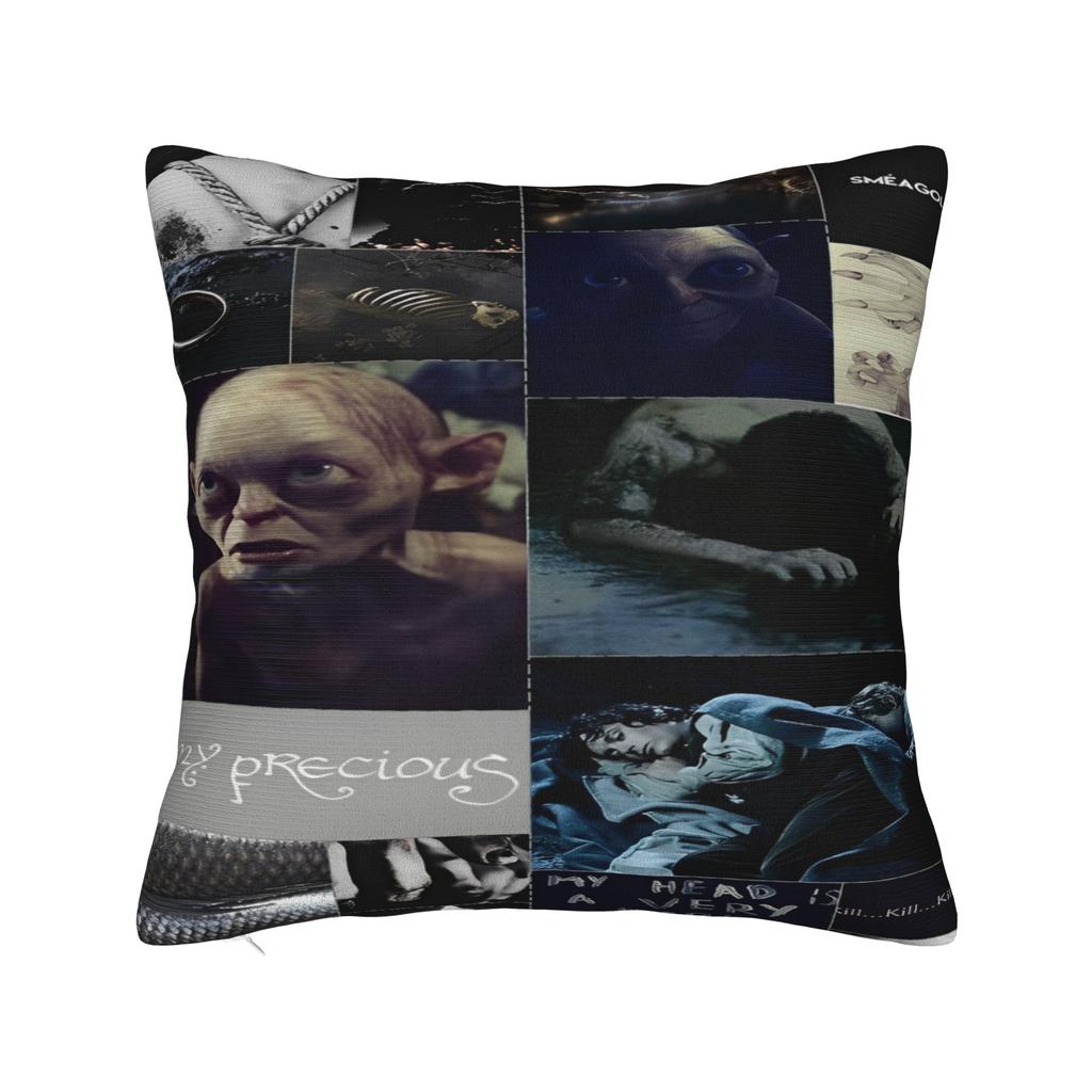 Warm Sofa Lords Rings Gollum Decorations Pillowcase Merch  Pillow Covers Zipper Multi Size