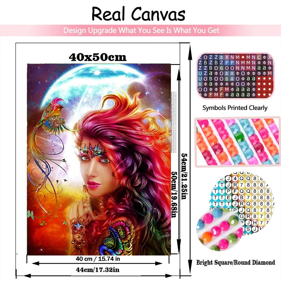 2024 New Phoenix Elf Diamond Painting Set Bird Elf Full Square Round Mosaic 5D DIY Embroidery Home Decoration Cross Embroidery