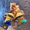 Cartoon Animal Car Key Ring Cute Bag Pendant Kawaii Straw Hat Capybara Keychain  Small Gifts