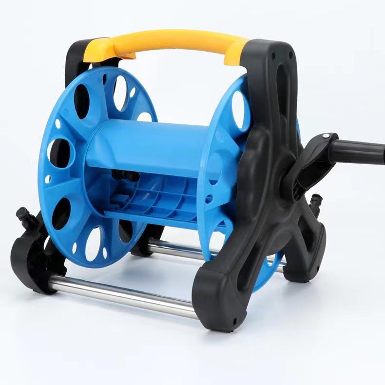 Garden Hose Cart Reel & Storage Rack Set for Household & Car Wash Use