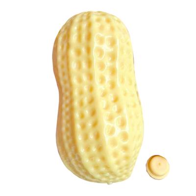 Grand Jouet à Presser Cacahuète Doux avec Couvercle à Montée Lente en TPR Soulageur de Stress Fidget Réaliste en Forme de Nourriture pour Enfants Adultes Joli Décor de Bureau Soulagement de l'Anxiété