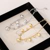 925 Silve Love Heart Anklet for Women Zircon Bead Chain Tassels Sweet Adjustable Jewelry Gift