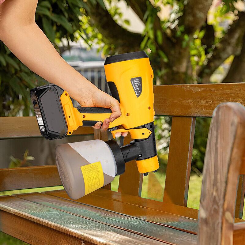 800ML Electric Spray Gun Cordless Paint Sprayer For Dewalt 20V Battery High Power Auto Furniture Coating Airbrush