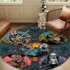 Horror Movie Characters Round Rug for Livingroom,Bedroom, Palyroom, Chair Rug, Area Rug, Circle Carpet, Large Size Fan Christmas Gift
