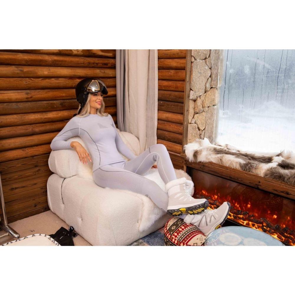 CHARMLEAKS Thermo-Unterwäsche-Set für Damen, Oberteil und Unterteil, lange Unterhose, warme Basisschicht für kaltes Wetter