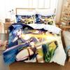 Anime Asada Shino Sword Art Online Bedding Set Duvet Cover Bed Set Quilt Cover Pillowcase Comforter King Queen Size Boys Adult