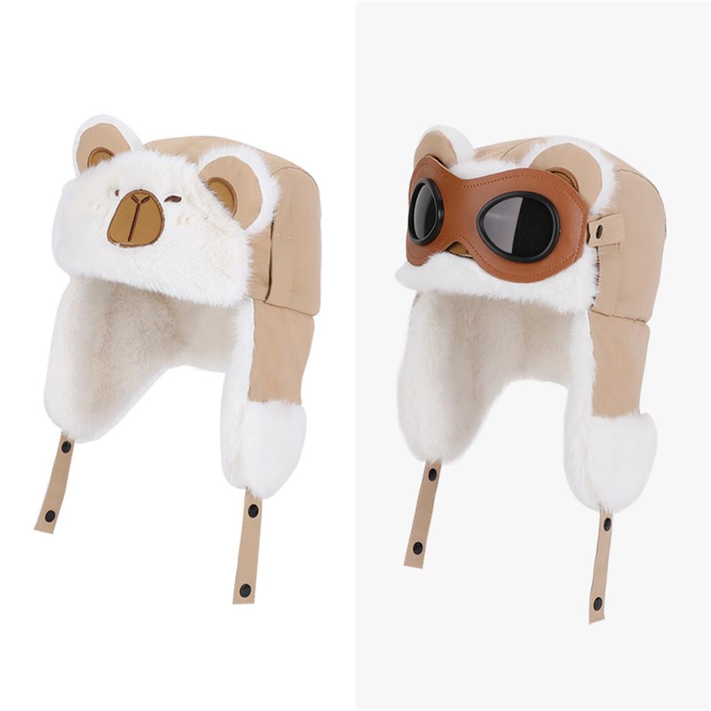 Wintermütze für Kinder, Retro Lei Feng Mütze, Mütze mit warmem Fleece, Ohr-, Motorradmütze zum Fahren