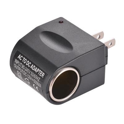 Universal AC To DC Car Cigarette Lighter Socket Adapter (US Plug)