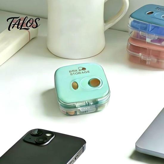 Portable Pill Box, 8 Compartment Travel Pill Organizer, Sealing Waterproof Dustproof Medicine Case, for Daily Supplements And Medication
