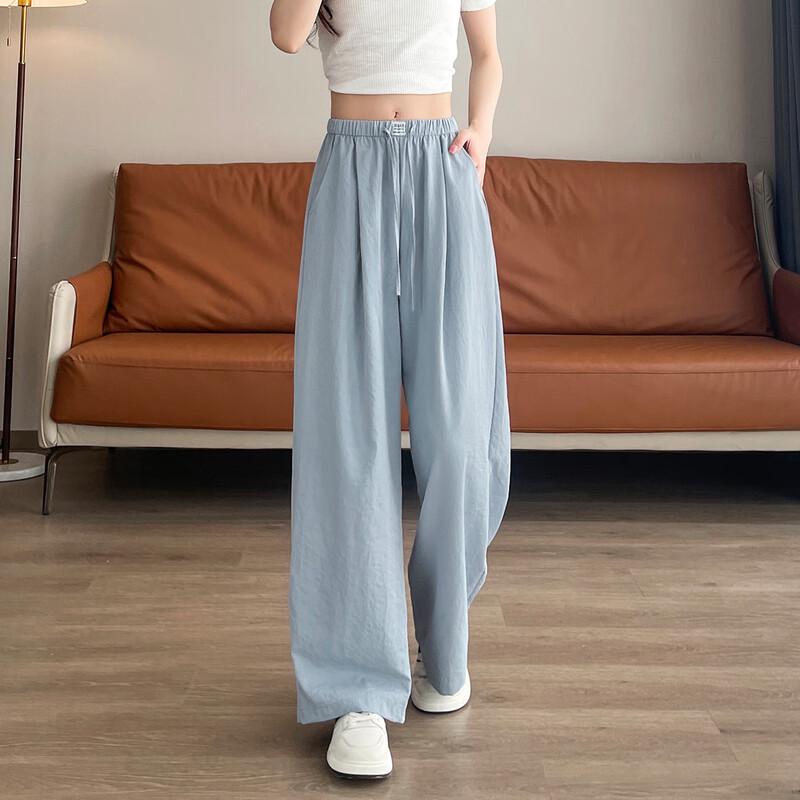 

Женские брюки TonLion с высокой талией, драпированные, с широкими штанинами L