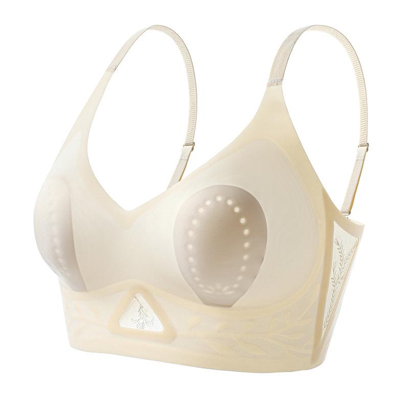

Breathable Ice Cool One-Piece Jelly Women s Bra with Rabbit Ear Cup and Side Support L