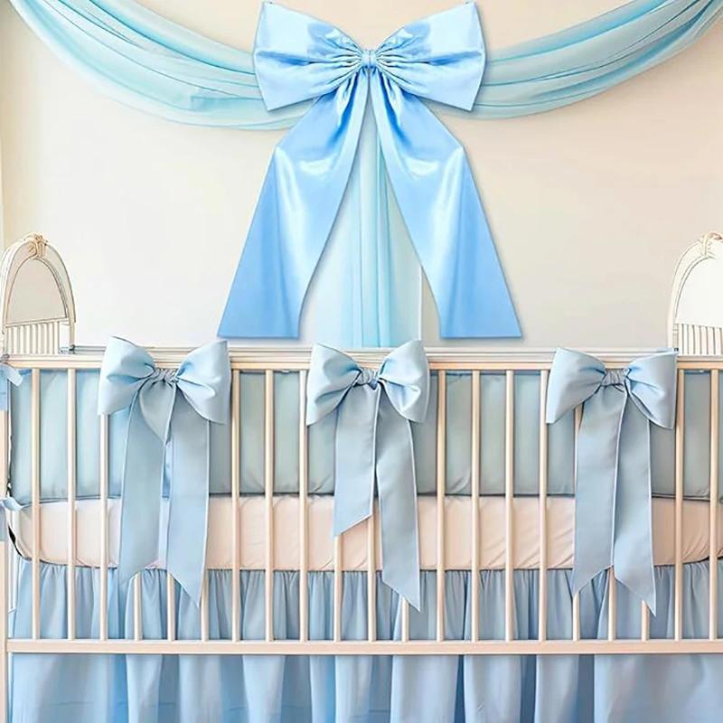 Large Bow Big Ribbon Bowknot for Backdrop Birthday Wedding Party Room Wall Decor Pink Red Giant Ribbon Hanging Gift Christmas