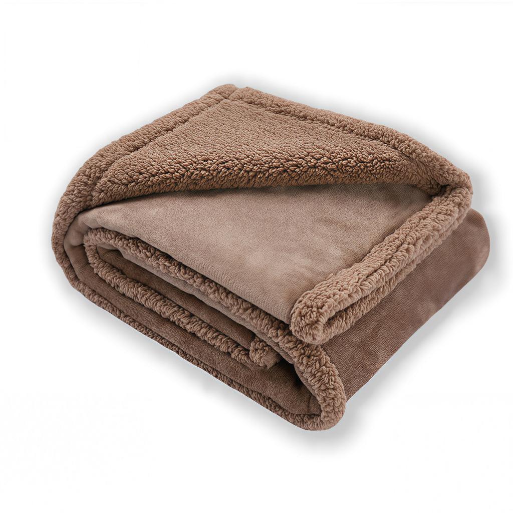 Pet Waterproof Blanket Flannel Shu Cotton Lint Sherpa Thickened Pet Blanket Kennel