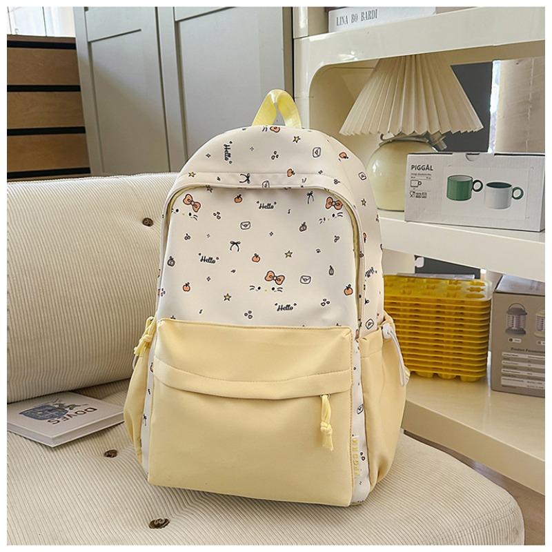 New Highvalue Japanese Fresh and Sweet Literary and Cute Cartoon Backpack Junior High School Students Lightweight Travel Backpack