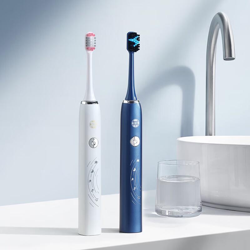 Magictiy Sonic Electric Toothbrush & Facial Care Gift Set (2-Pack) CN plug (adapter included)