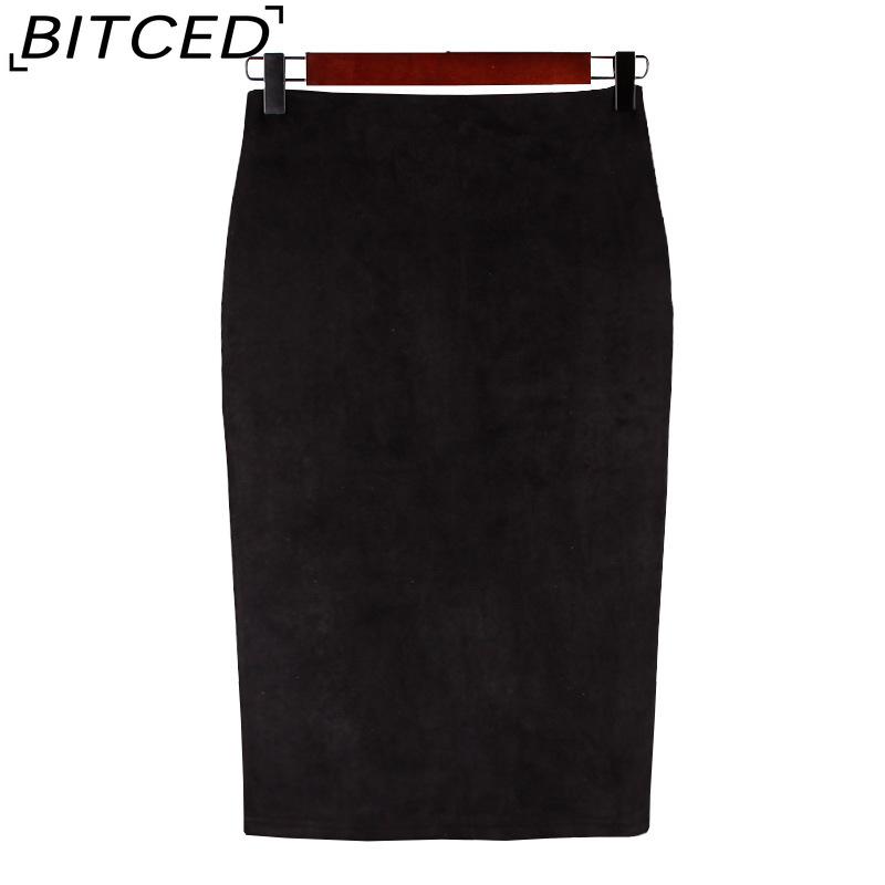 BITCED Women's Fashion Casual Solid Color Print Summer Spring Skirt