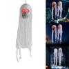 Halloween Hanging Skull with Glowing Eyes Decorations Horrific Hanging Skull Sculpture Festival Parties Decorations