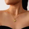 Design Sense Angel Necklace Light Luxury Personality Titanium Steel Versatile Non-Fading Clavicle Chain