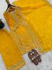 Beautiful Embroidered Gmy Silk Salwar Suit Palazzo Set Indian Women Bollywood Salwar Kameez