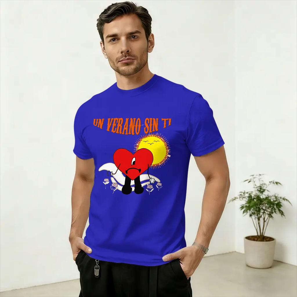 Unisex TShirts Un Verano Sin Ti Bads Bunnys Leisure Cotton Tees Short Sleeve T Shirt O Neck Clothes Plus Size