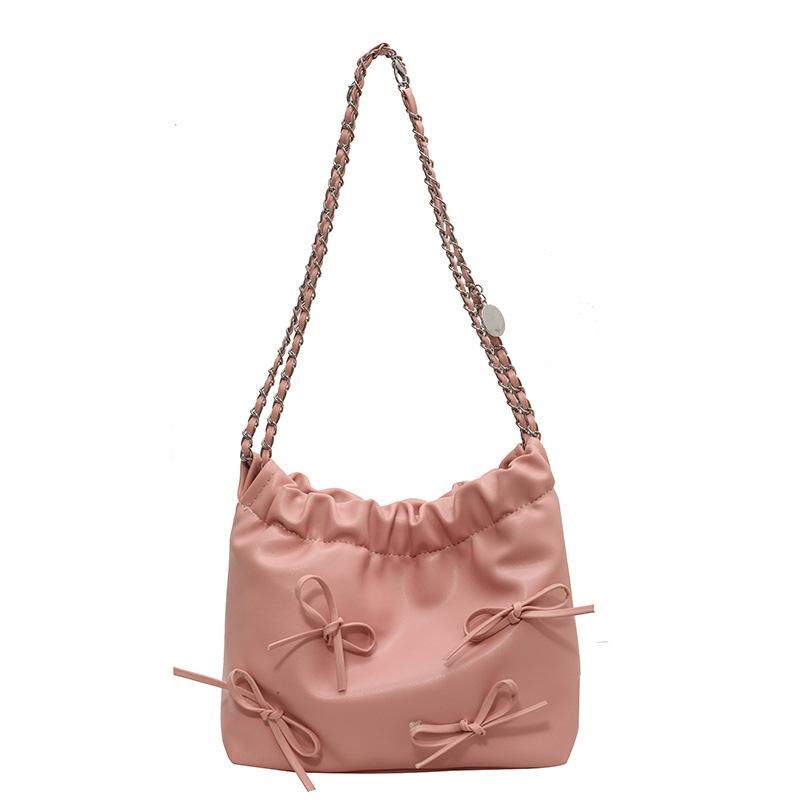 Folded Design Portable Small Bag Women'S Summer Simple Bucket Bag Fashion Messenger Bag