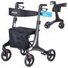 VEVOR Rollator Walker with Seat for Seniors, Foldable Lightweight Rolling Walker
