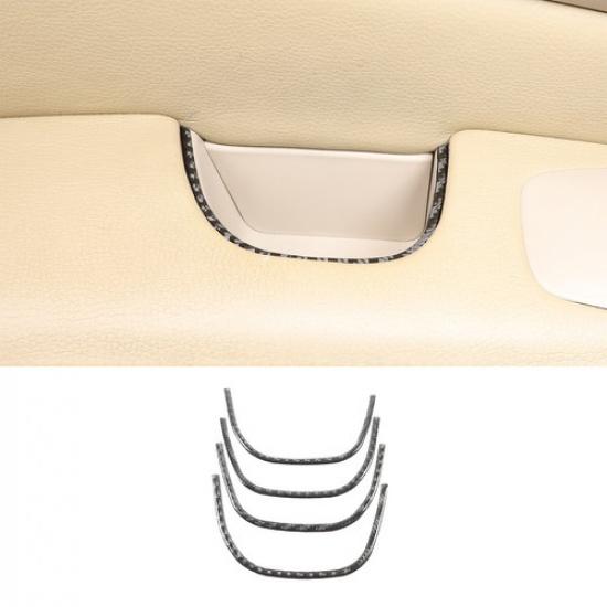 Soft Carbon fiber Door Storage Box Trim Sticker For Nissan Pathfinder 13-18
