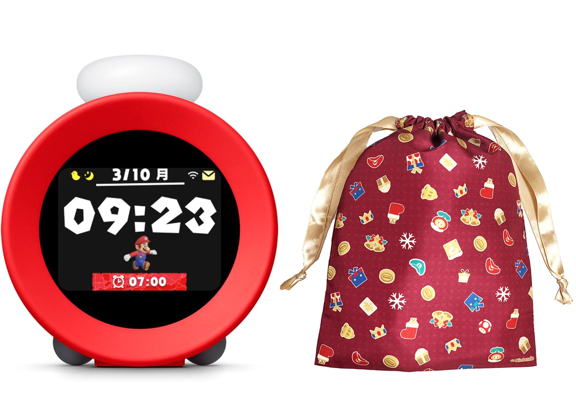 

Genuine Nintendo Sound Clock Alarmo Bonus 2025 Holiday Gift (Includes Bag)
