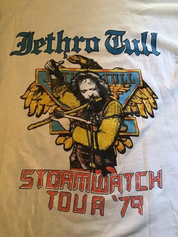 Jethro Tull 1979 Stormwatch White Men S-234XL T-shirt E259 M