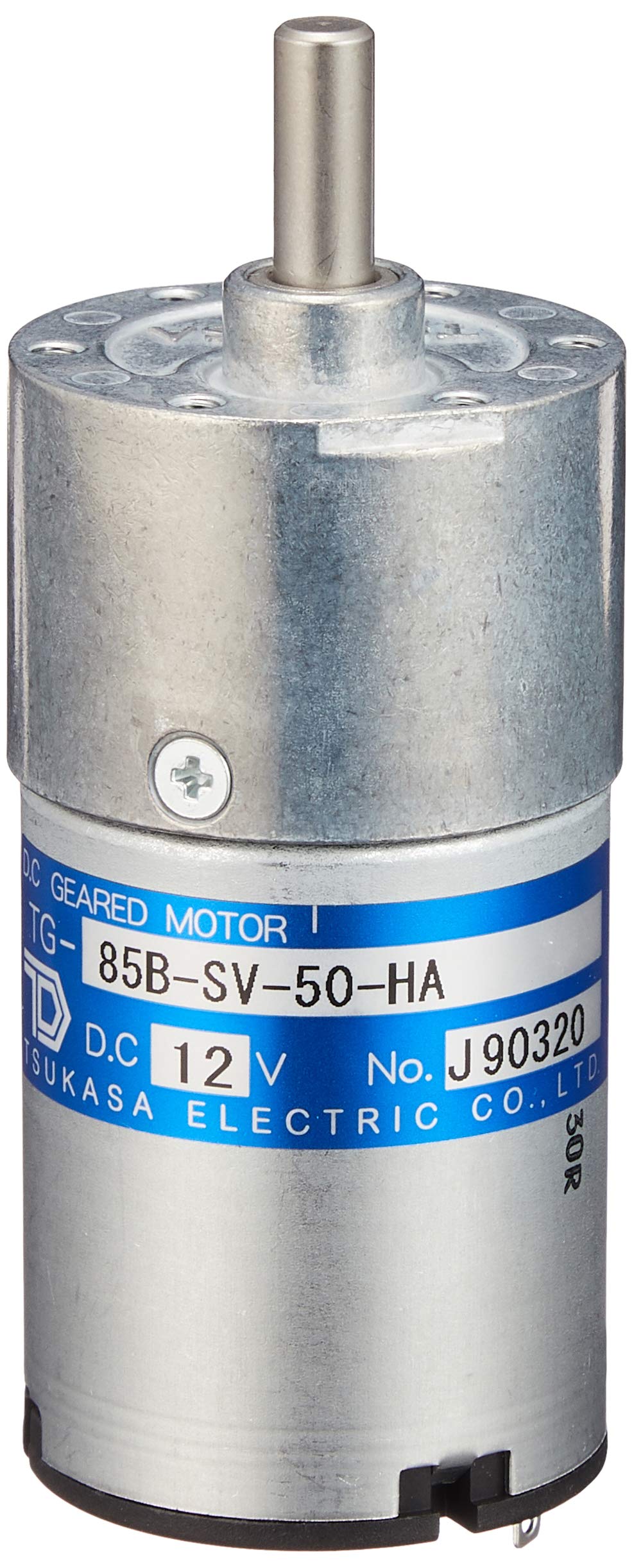 

Tsukasa Electric DC Geared Motor 12V DC 12 V Rated Speed rpm TG-85B-SV-50-HA, 93.2